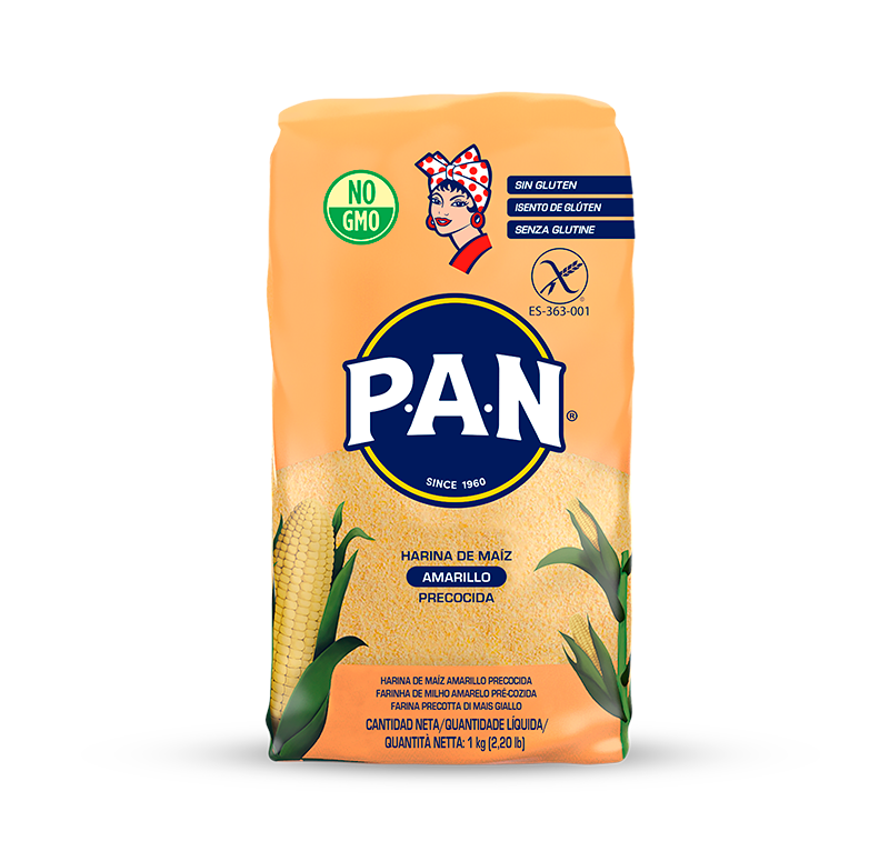 VORGEKOCHTES GELBES MAISMEHL P.A.N. GLUTENFREI 1 kg